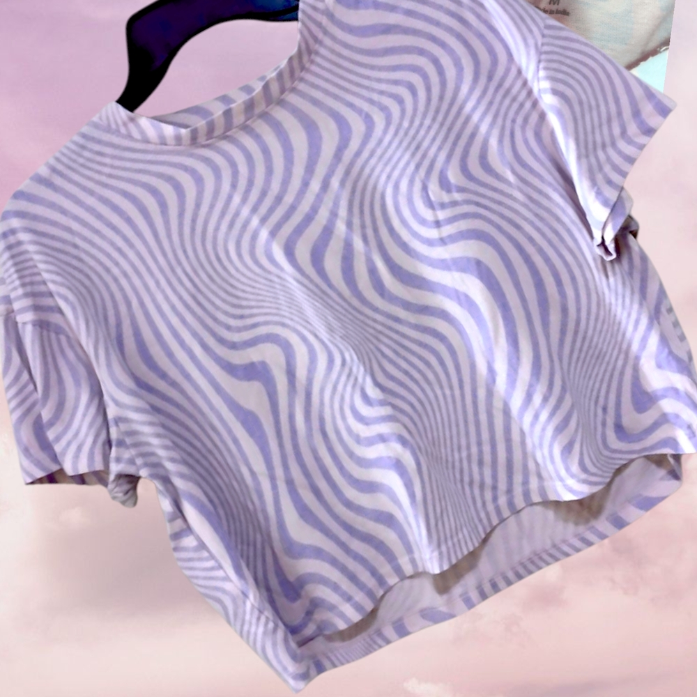 Purple/pink crop top
